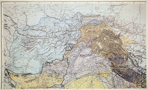 Kaart van Afghanistan, 1898